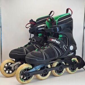 K2 Mach 90 Mens 8 Inline Skates 90mm 83A ILQ-9 Fitness Rollerblades Black